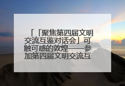 「聚焦第四届文明交流互鉴对话会」可触可感的敦煌——参加第四届文明交流互鉴对话会的外宾参观上元市集