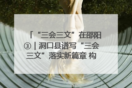 “三会三文”在邵阳③｜洞口县谱写“三会三文”落实新篇章 构建协同联动大格局