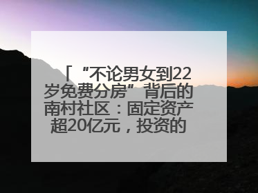 “不论男女到22岁免费分房”背后的南村社区：固定资产超20亿元，投资的影视基地被称为“山村好莱坞”