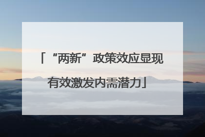 “两新”政策效应显现 有效激发内需潜力