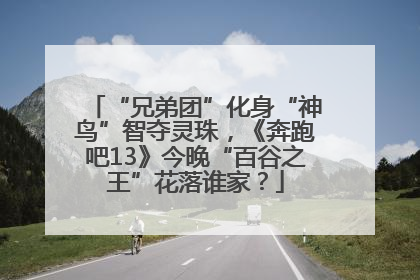 “兄弟团”化身“神鸟”智夺灵珠，《奔跑吧13》今晚“百谷之王”花落谁家？