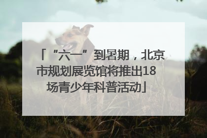 “六一”到暑期，北京市规划展览馆将推出18场青少年科普活动