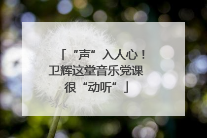 “声”入人心！卫辉这堂音乐党课很“动听”