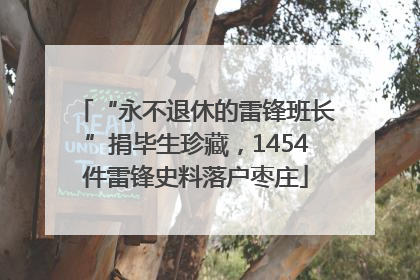 “永不退休的雷锋班长”捐毕生珍藏，1454件雷锋史料落户枣庄