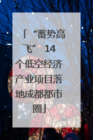 “蓄势高飞” 14个低空经济产业项目落地成都都市圈