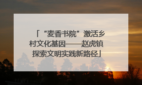 “麦香书院”激活乡村文化基因——赵虎镇探索文明实践新路径