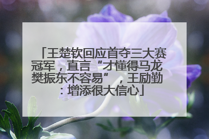 王楚钦回应首夺三大赛冠军，直言“才懂得马龙樊振东不容易”，王励勤：增添很大信心