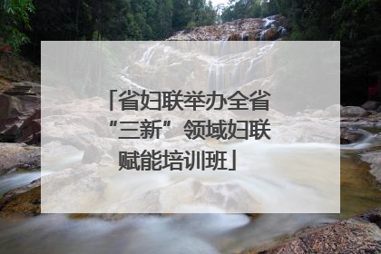 省妇联举办全省“三新”领域妇联赋能培训班