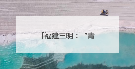 福建三明：“青城合伙人”促革命老区焕发新活力