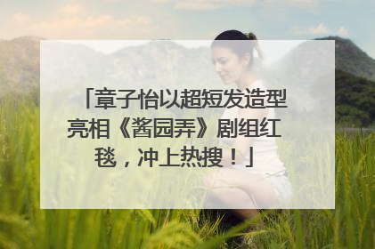 章子怡以超短发造型亮相《酱园弄》剧组红毯，冲上热搜！