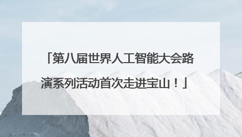 第八届世界人工智能大会路演系列活动首次走进宝山！