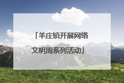 羊庄镇开展网络文明周系列活动