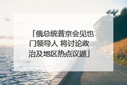 俄总统普京会见也门领导人 将讨论政治及地区热点议题