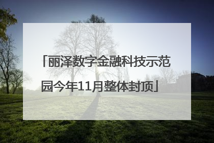 丽泽数字金融科技示范园今年11月整体封顶
