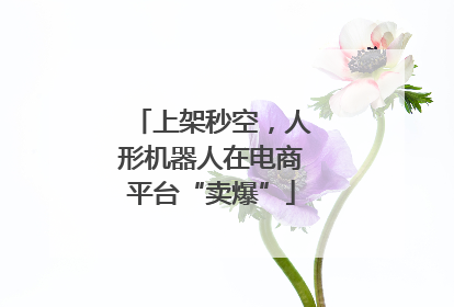 上架秒空，人形机器人在电商平台“卖爆”