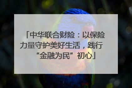 中华联合财险：以保险力量守护美好生活，践行“金融为民”初心