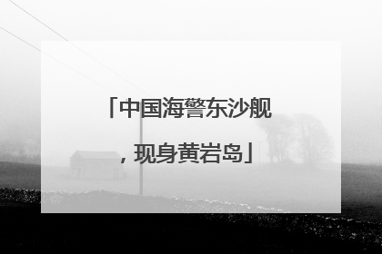 中国海警东沙舰，现身黄岩岛