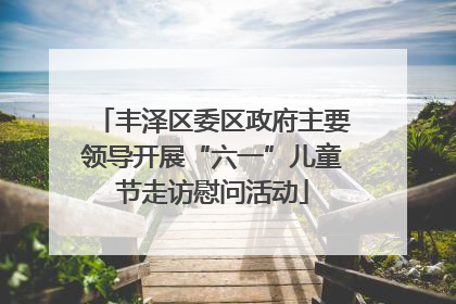 丰泽区委区政府主要领导开展“六一”儿童节走访慰问活动