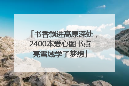 书香飘进高原深处，2400本爱心图书点亮雪域学子梦想