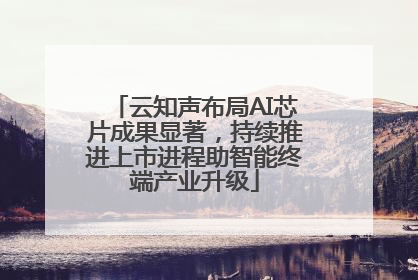 云知声布局AI芯片成果显著，持续推进上市进程助智能终端产业升级