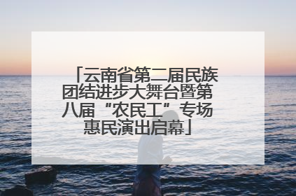 云南省第二届民族团结进步大舞台暨第八届“农民工”专场惠民演出启幕