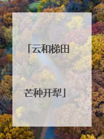云和梯田 芒种开犁