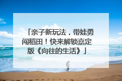 亲子新玩法，带娃勇闯稻田！快来解锁嘉定版《向往的生活》