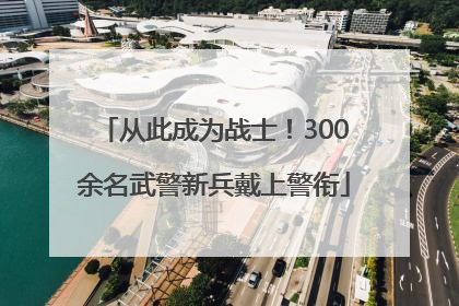 从此成为战士！300余名武警新兵戴上警衔