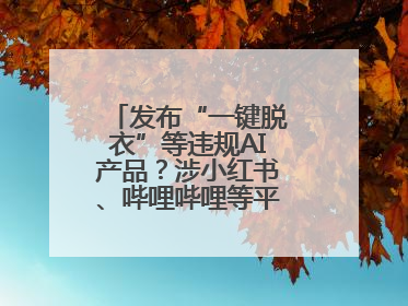 发布“一键脱衣”等违规AI产品？涉小红书、哔哩哔哩等平台！上海出手