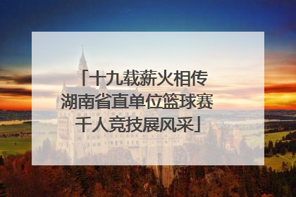 十九载薪火相传 湖南省直单位篮球赛千人竞技展风采