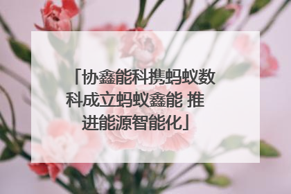 协鑫能科携蚂蚁数科成立蚂蚁鑫能 推进能源智能化