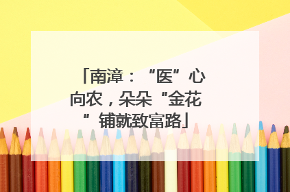 南漳：“医”心向农，朵朵“金花”铺就致富路