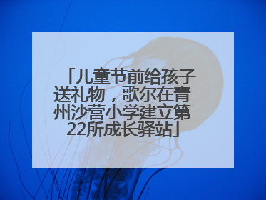 儿童节前给孩子送礼物，歌尔在青州沙营小学建立第22所成长驿站