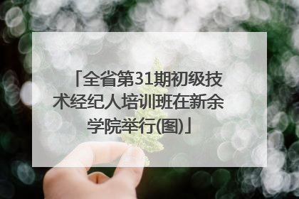 全省第31期初级技术经纪人培训班在新余学院举行(图)