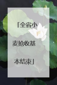 全省小麦抢收基本结束
