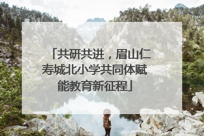 共研共进，眉山仁寿城北小学共同体赋能教育新征程