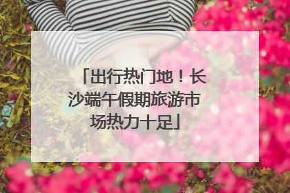 出行热门地！长沙端午假期旅游市场热力十足