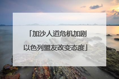 加沙人道危机加剧 以色列盟友改变态度