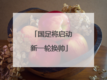 国足将启动新一轮换帅