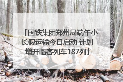 国铁集团郑州局端午小长假运输今日启动 计划增开临客列车187列