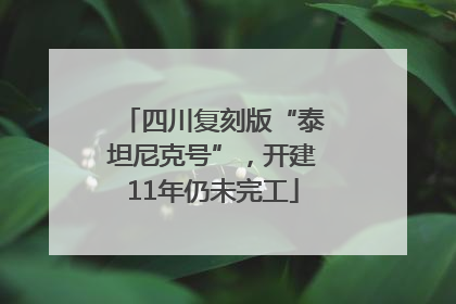 四川复刻版“泰坦尼克号”，开建11年仍未完工