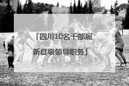 四川10名干部履新县级领导职务