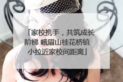 家校携手，共筑成长阶梯 峨眉山桂花桥镇小拉近家校间距离