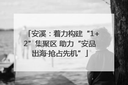 安溪：着力构建“1+2”集聚区 助力“安品出海·抢占先机”