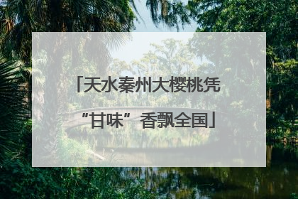 天水秦州大樱桃凭“甘味”香飘全国