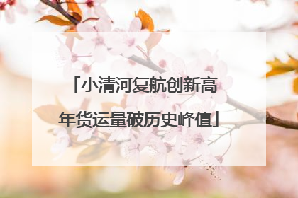 小清河复航创新高 年货运量破历史峰值