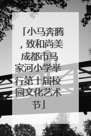 小马奔腾，致和尚美 成都市马家河小学举行第十届校园文化艺术节