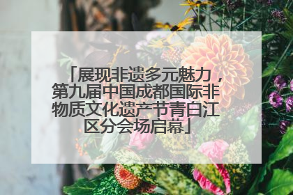 展现非遗多元魅力，第九届中国成都国际非物质文化遗产节青白江区分会场启幕
