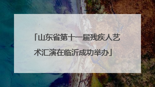 山东省第十一届残疾人艺术汇演在临沂成功举办