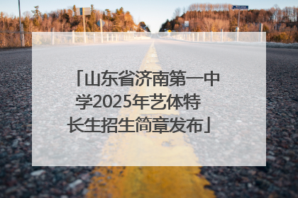 山东省济南第一中学2025年艺体特长生招生简章发布